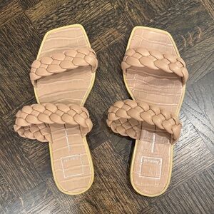 Dolce Vita Nude Braided Strap Sandals